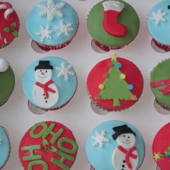 Christmas Themed Cupcakes