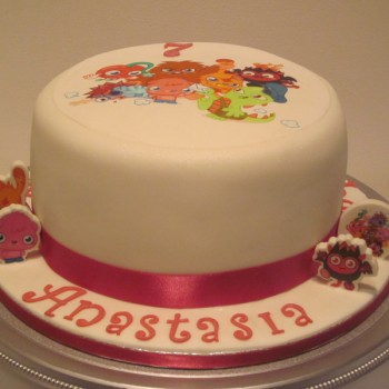 One Tier Moshi Monster Birthday Cake