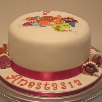 One Tier Moshi Monster Birthday Cake