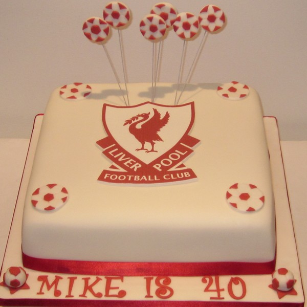 One Tier Liverpool Football Birthday Cake Neo Cakes