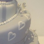 Three Tier Topsy Turvy Cake Detail