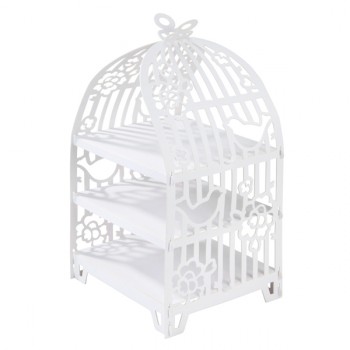 Bird Cage 3 Tier Cup Cake Stand