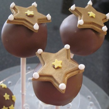 Sheriff Cake Pops