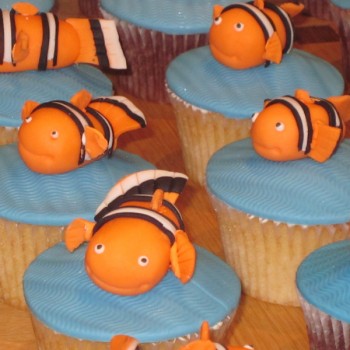 Disney Pixar Finding Nemo Themed Cupcakes