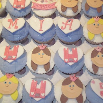 Princess & Castles Themed Cupcakes