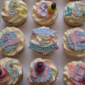 Pamper Party Themed Cupcakes