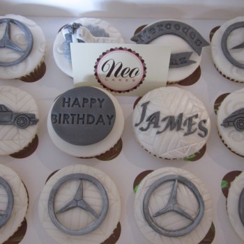 Mercedes Benz & Porsche Themed Cupcakes