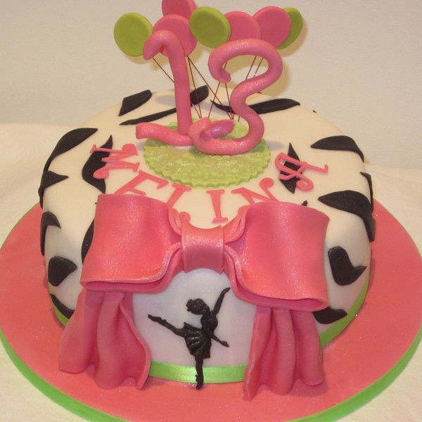 One Tier Dancer Birthday Cake Neo Cakes